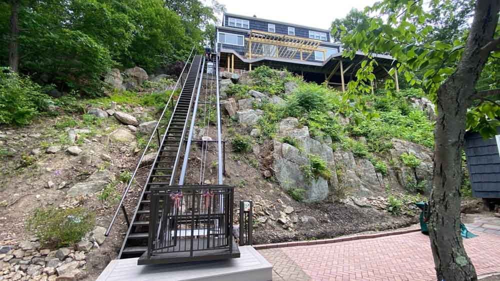 tram system on a hill